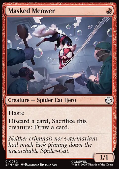 Masked Meower, Marvel's Spider-Man #82, Magic: The Gathering card
