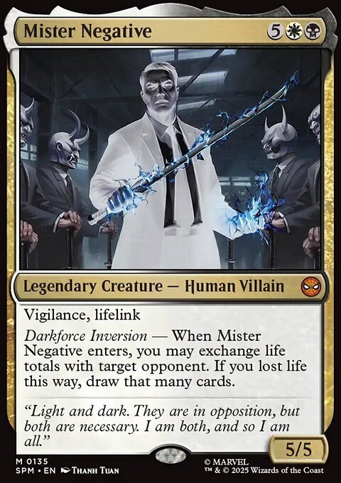 Mister Negative, Marvel's Spider-Man #135, Magic: The Gathering card