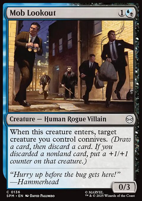 Mob Lookout, Marvel's Spider-Man #136, Magic: The Gathering card
