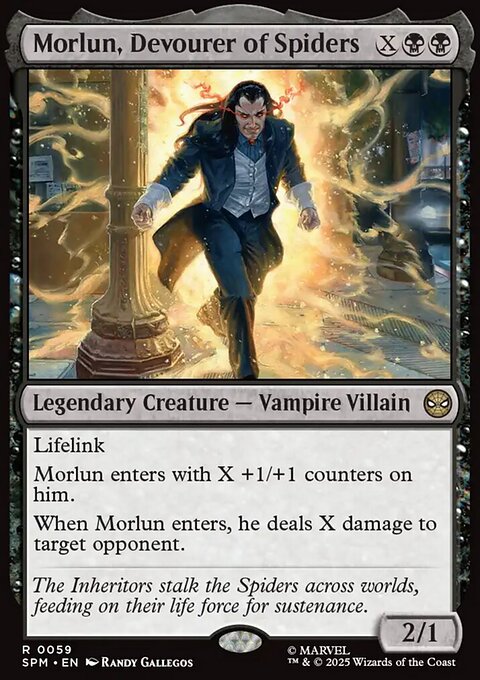 Morlun, Devourer of Spiders, Marvel's Spider-Man #59, Magic: The Gathering card