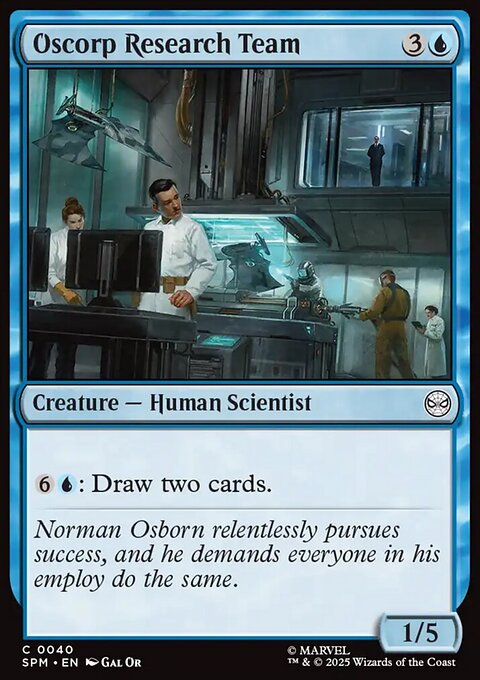 Oscorp Research Team, Marvel's Spider-Man #40, Magic: The Gathering card
