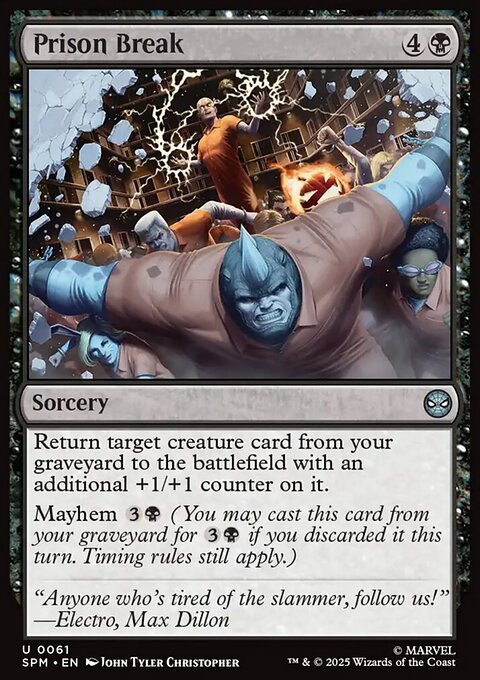 Prison Break, Marvel's Spider-Man #61, Magic: The Gathering card