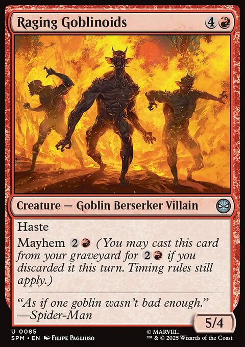 Raging Goblinoids, Marvel's Spider-Man #85, Magic: The Gathering card