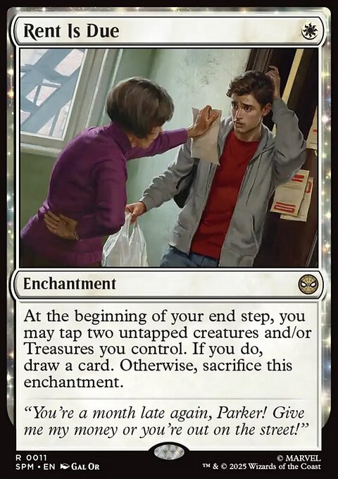 Rent Is Due, Marvel's Spider-Man #11, Magic: The Gathering card