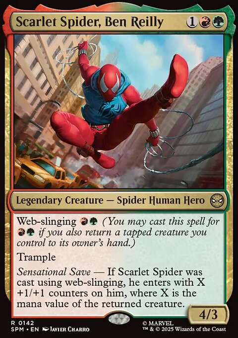Scarlet Spider, Ben Reilly, Marvel's Spider-Man #142, Magic: The Gathering card