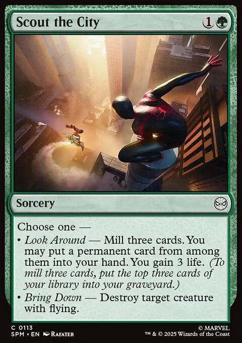 Scout the City, Marvel's Spider-Man #113, Magic: The Gathering card
