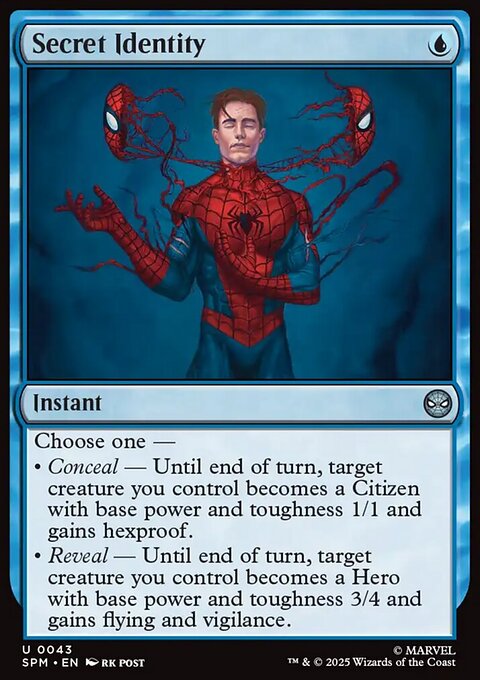 Secret Identity, Marvel's Spider-Man #43, Magic: The Gathering card