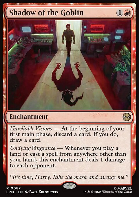 Shadow of the Goblin, Marvel's Spider-Man #87, Magic: The Gathering card