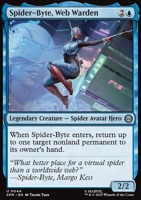 Spider-Byte, Web Warden, Marvel's Spider-Man #44, Magic: The Gathering card