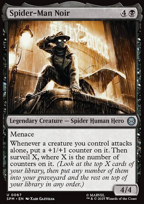 Spider-Man Noir, Marvel's Spider-Man #67, Magic: The Gathering card