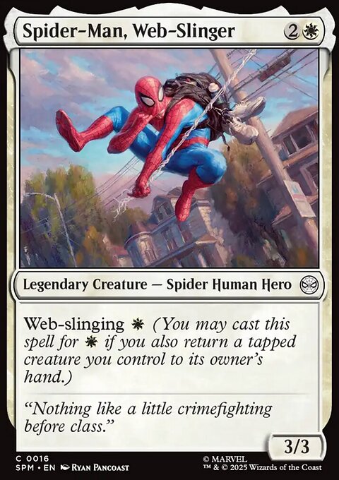 Spider-Man, Web-Slinger, Marvel's Spider-Man #16, Magic: The Gathering card