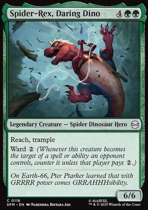 Spider-Rex, Daring Dino, Marvel's Spider-Man #116, Magic: The Gathering card
