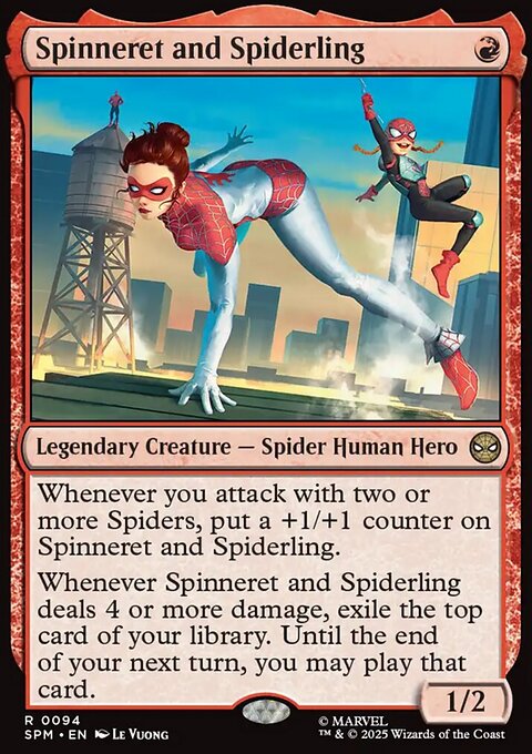 Spinneret and Spiderling, Marvel's Spider-Man #94, Magic: The Gathering card