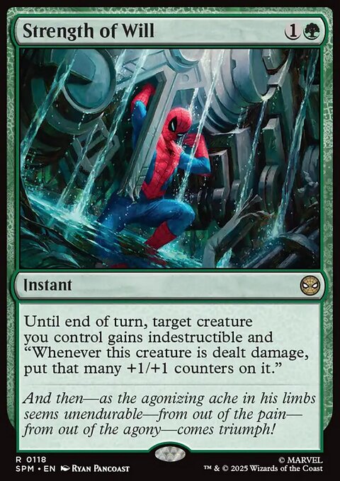 Strength of Will, Marvel's Spider-Man #118, Magic: The Gathering card