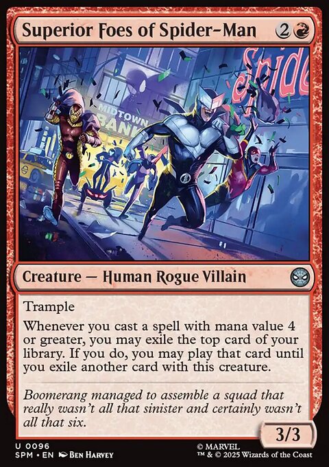 Superior Foes of Spider-Man, Marvel's Spider-Man #96, Magic: The Gathering card