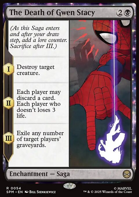 The Death of Gwen Stacy, Marvel's Spider-Man #54, Magic: The Gathering card