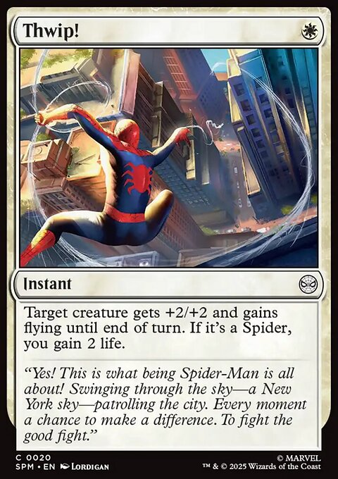 Thwip!, Marvel's Spider-Man #20, Magic: The Gathering card