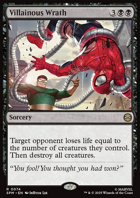 Villainous Wrath, Marvel's Spider-Man #74, Magic: The Gathering card