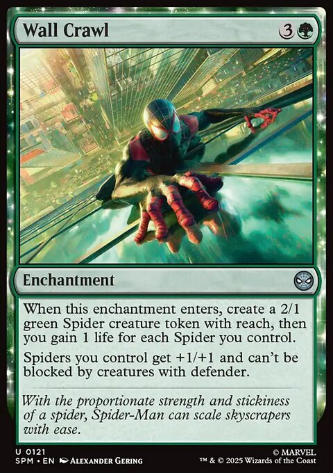 Wall Crawl, Marvel's Spider-Man #121, Magic: The Gathering card