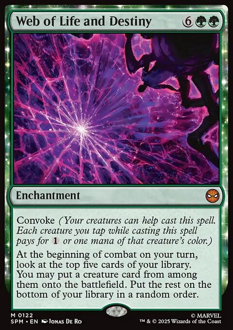 Web of Life and Destiny, Marvel's Spider-Man #122, Magic: The Gathering card