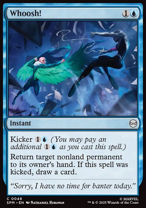 Whoosh!, Marvel's Spider-Man #48, Magic: The Gathering card