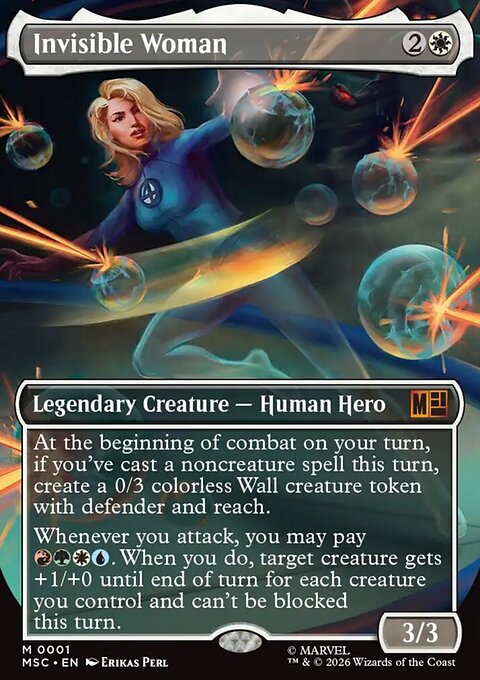Invisible Woman, Marvel Super Heroes Commander #1, Magic: The Gathering card