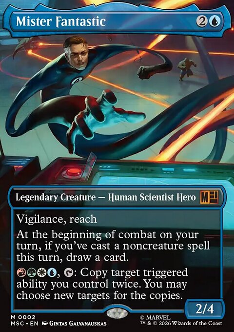 Mister Fantastic, Marvel Super Heroes Commander #2, Magic: The Gathering card