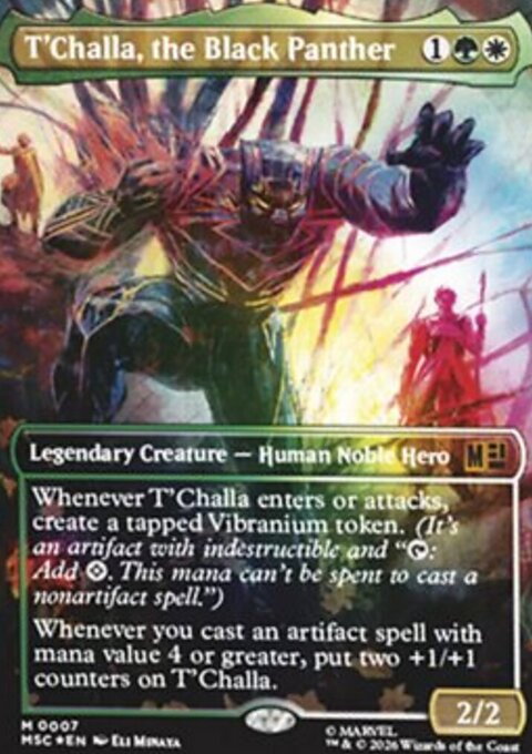 T'Challa, the Black Panther, Marvel Super Heroes Commander #7, Magic: The Gathering card