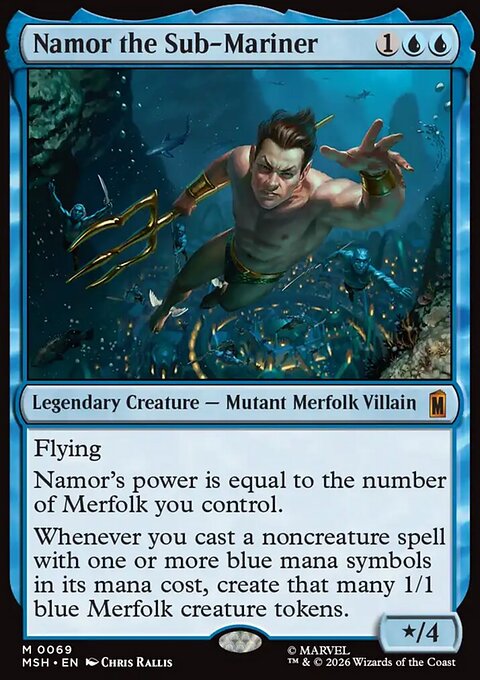 Namor the Sub-Mariner, Marvel Super Heroes #69, Magic: The Gathering card