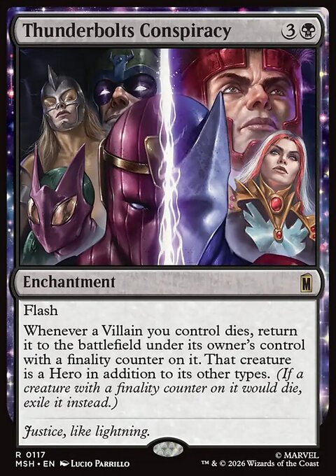 Thunderbolts Conspiracy, Marvel Super Heroes #117, Magic: The Gathering card