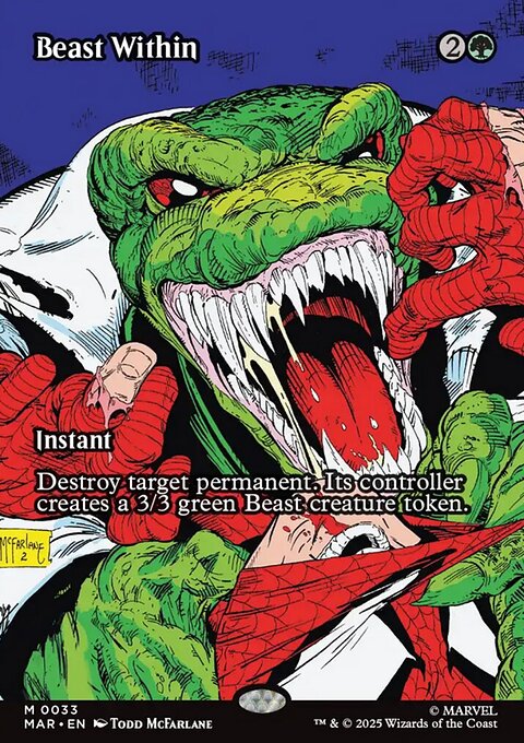 Beast Within, Marvel Universe #33, Magic: The Gathering card