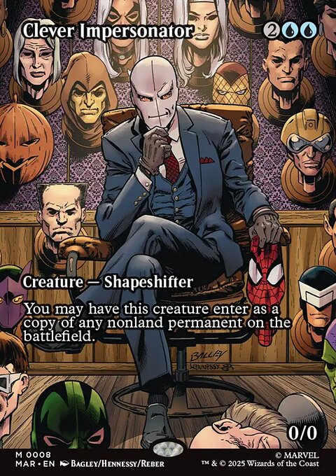 Clever Impersonator, Marvel Universe #8, Magic: The Gathering card