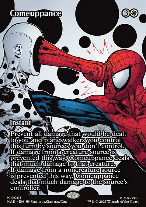 Comeuppance, Marvel Universe #1, Magic: The Gathering card