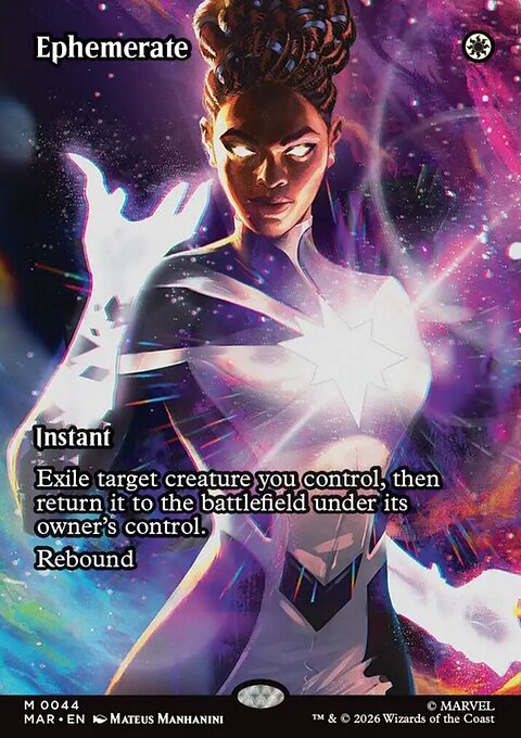 Ephemerate, Marvel Universe #44, Magic: The Gathering card