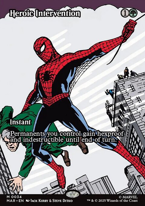 Heroic Intervention, Marvel Universe #34, Magic: The Gathering card