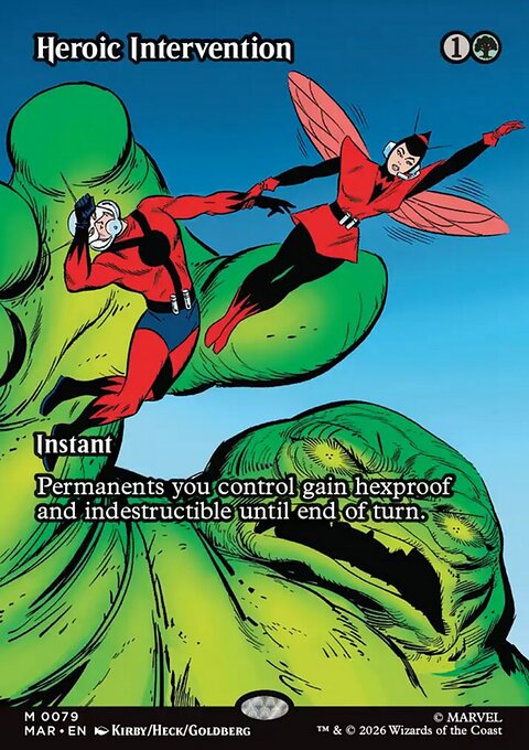 Heroic Intervention, Marvel Universe #79, Magic: The Gathering card