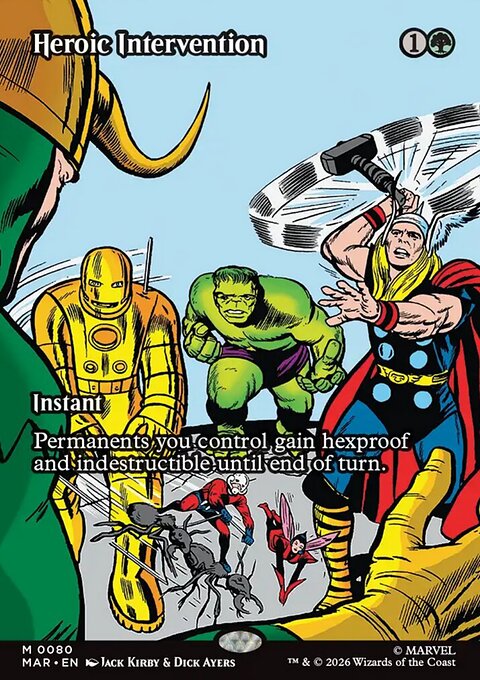 Heroic Intervention, Marvel Universe #80, Magic: The Gathering card