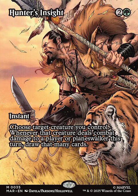 Hunter's Insight, Marvel Universe #35, Magic: The Gathering card
