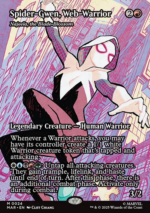 Najeela, the Blade-Blossom, Marvel Universe #24, Magic: The Gathering card
