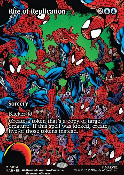Rite of Replication, Marvel Universe #14, Magic: The Gathering card
