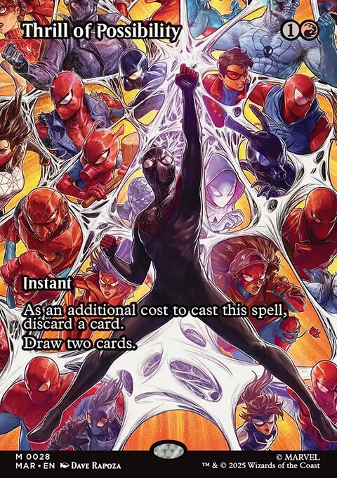 Thrill of Possibility, Marvel Universe #28, Magic: The Gathering card