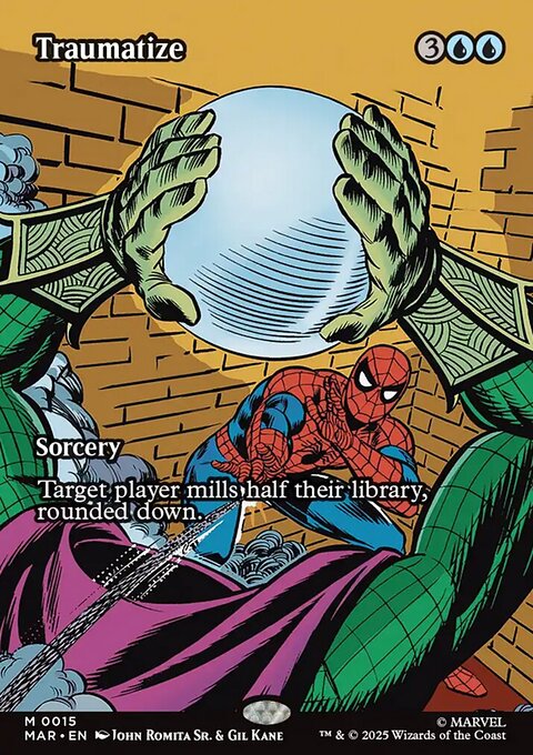 Traumatize, Marvel Universe #15, Magic: The Gathering card