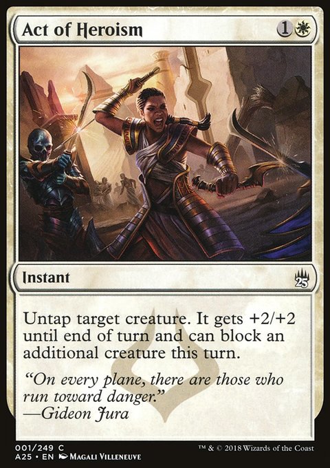 Act of Heroism, Masters 25 #1, Magic: The Gathering card