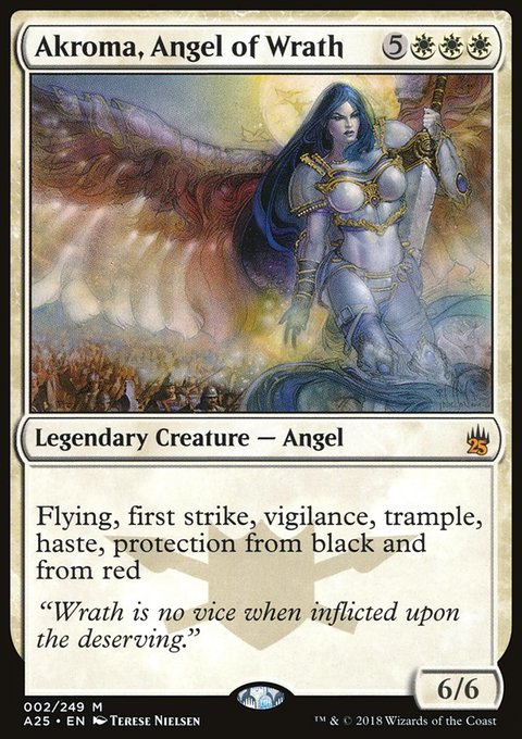Akroma, Angel of Wrath, Masters 25 #2, Magic: The Gathering card