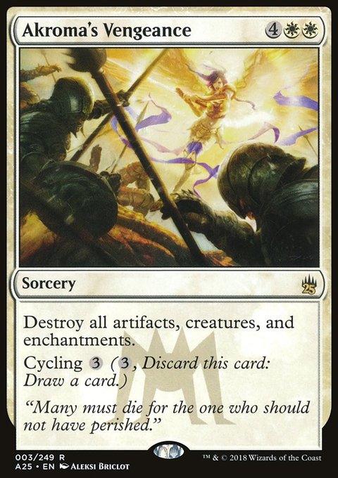 Akroma's Vengeance, Masters 25 #3, Magic: The Gathering card