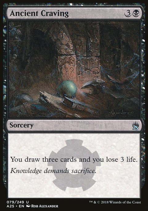 Ancient Craving, Masters 25 #79, Magic: The Gathering card
