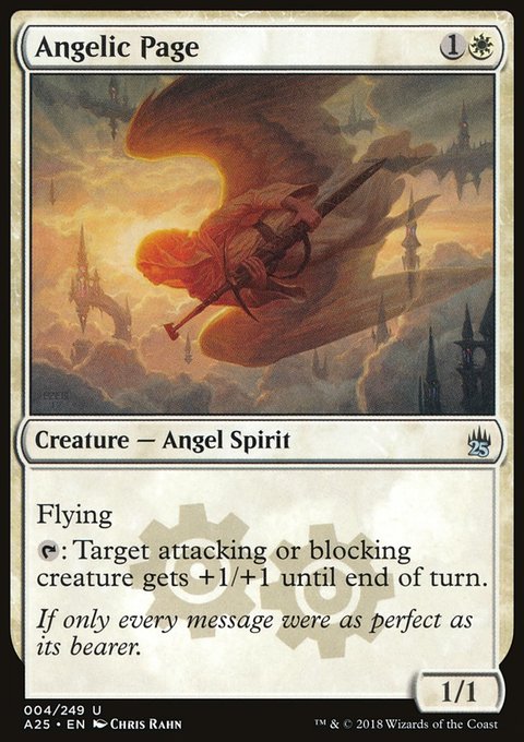 Angelic Page, Masters 25 #4, Magic: The Gathering card