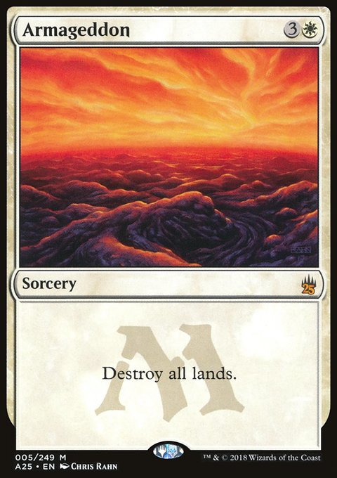 Armageddon, Masters 25 #5, Magic: The Gathering card