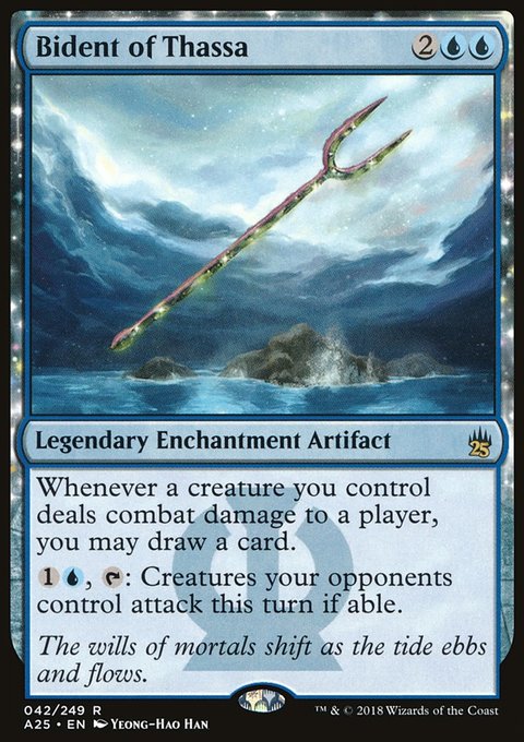Bident of Thassa, Masters 25 #42, Magic: The Gathering card