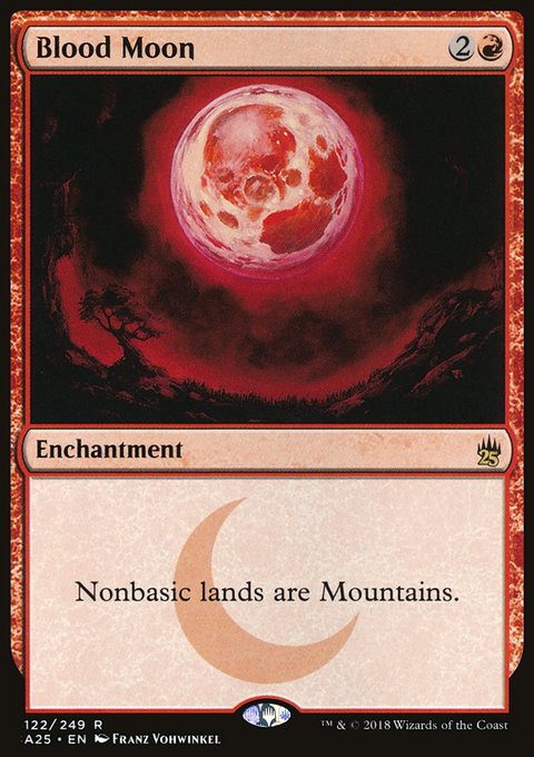 Blood Moon, Masters 25 #122, Magic: The Gathering card